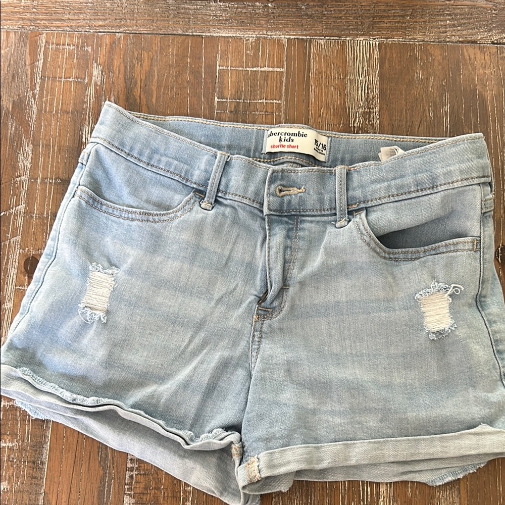 Abercrombie Kids Light Blue Denim Shorts